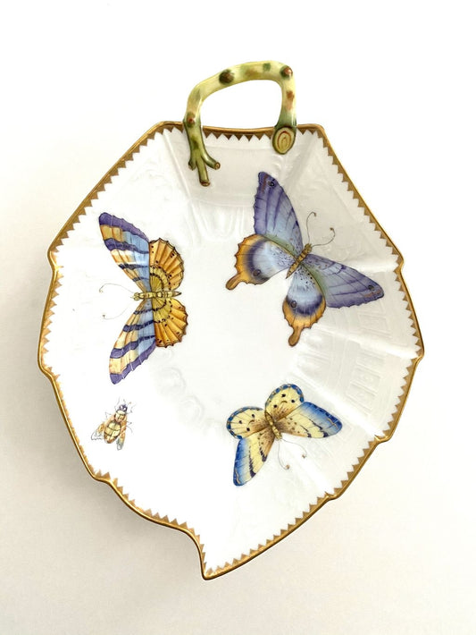 Leaf Plate - Three Butterflies