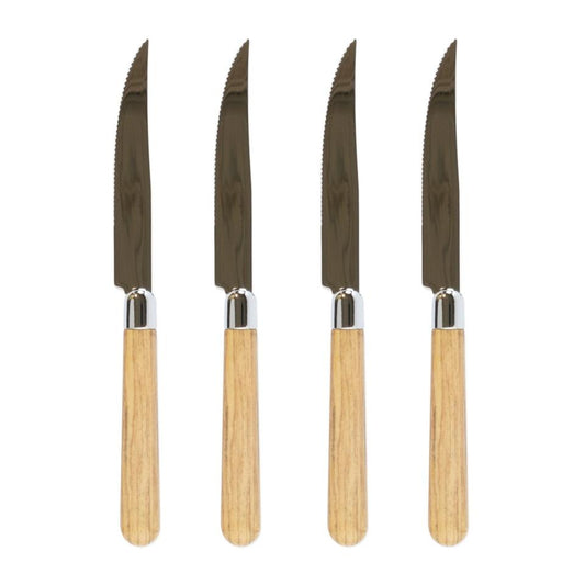 Oak Steak Knives - Set of 4