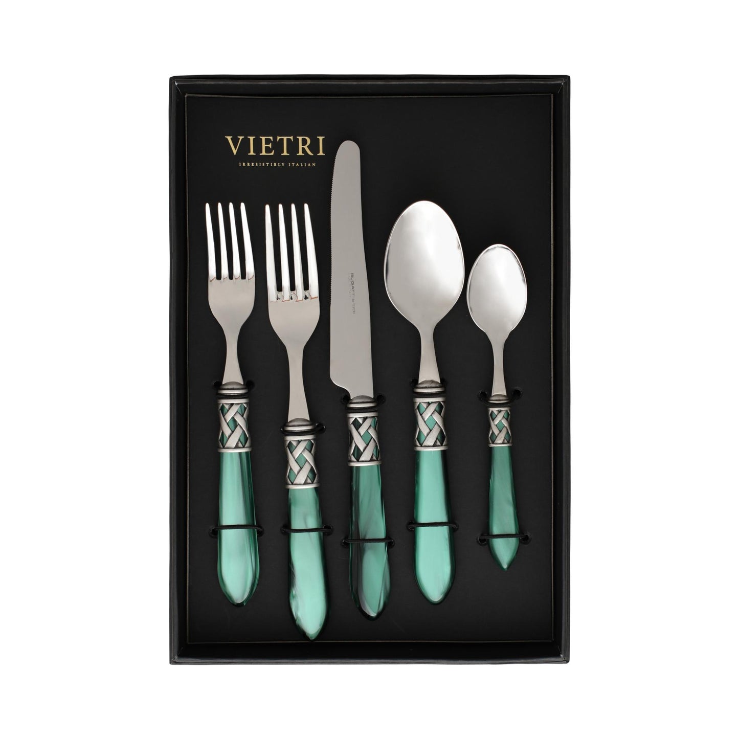 Antique Green Five-Piece Place Setting Ã¢ÂÂ Set of 4