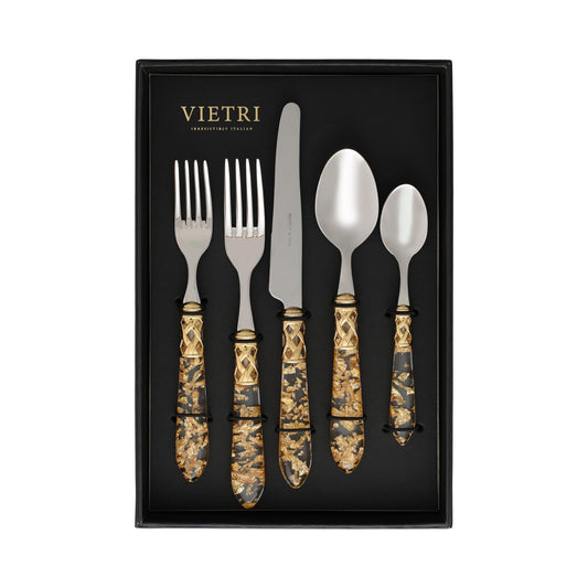 Brilliant Gold Fleck Five-Piece Place Setting Ã¢ÂÂ Set of 4