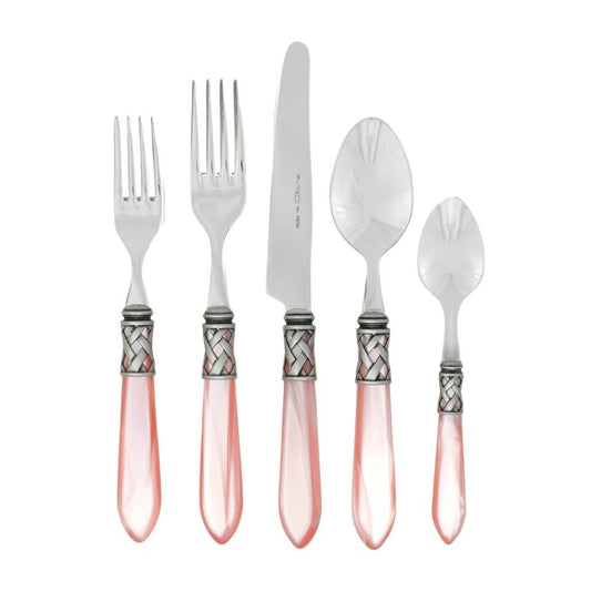 Antique Light Pink Five-Piece Place Setting