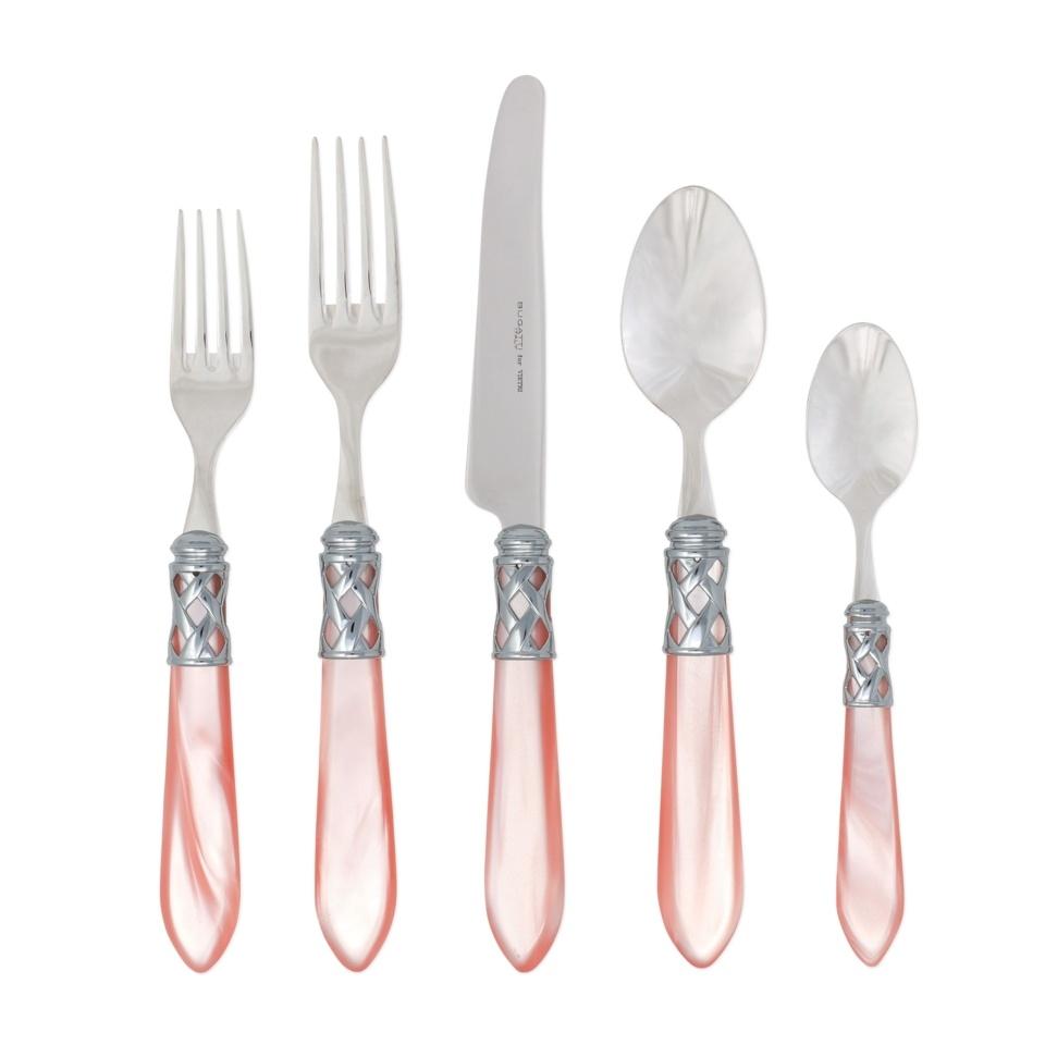Brilliant Light Pink Five-Piece Place Setting