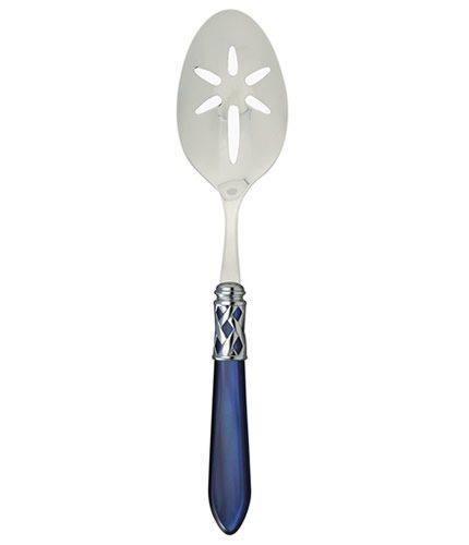 Aladdin Brilliant Blue Slotted Serving Spoon
