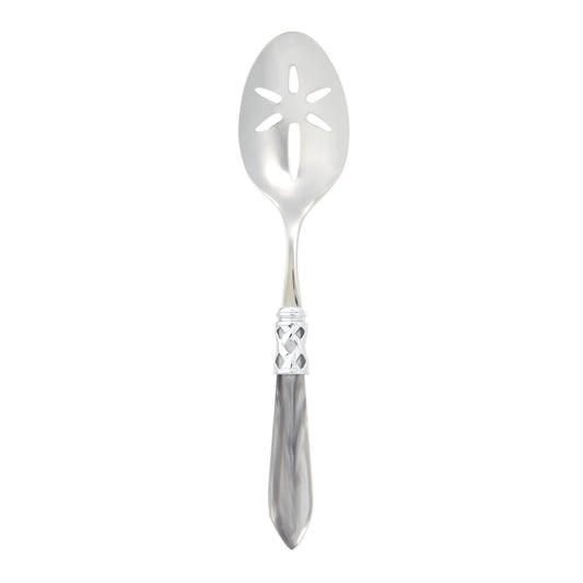 Brilliant Light Gray Slotted Serving Spoon