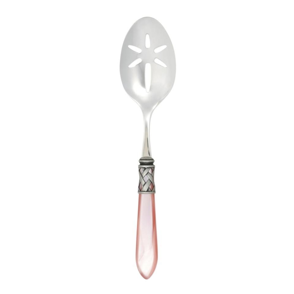 Antique Light Pink Slotted Serving Spoon
