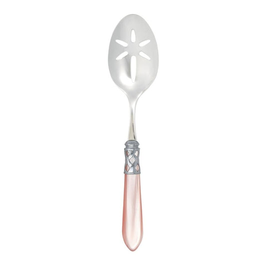 Brilliant Light Pink Slotted Serving Spoon