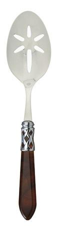 Brilliant Tortoiseshell Slotted Serving Spoon