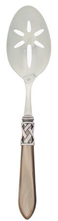 Aladdin Antique Taupe Slotted Serving Spoon