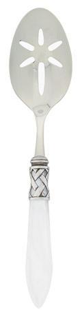 Aladdin Antique White Slotted Serving Spoon