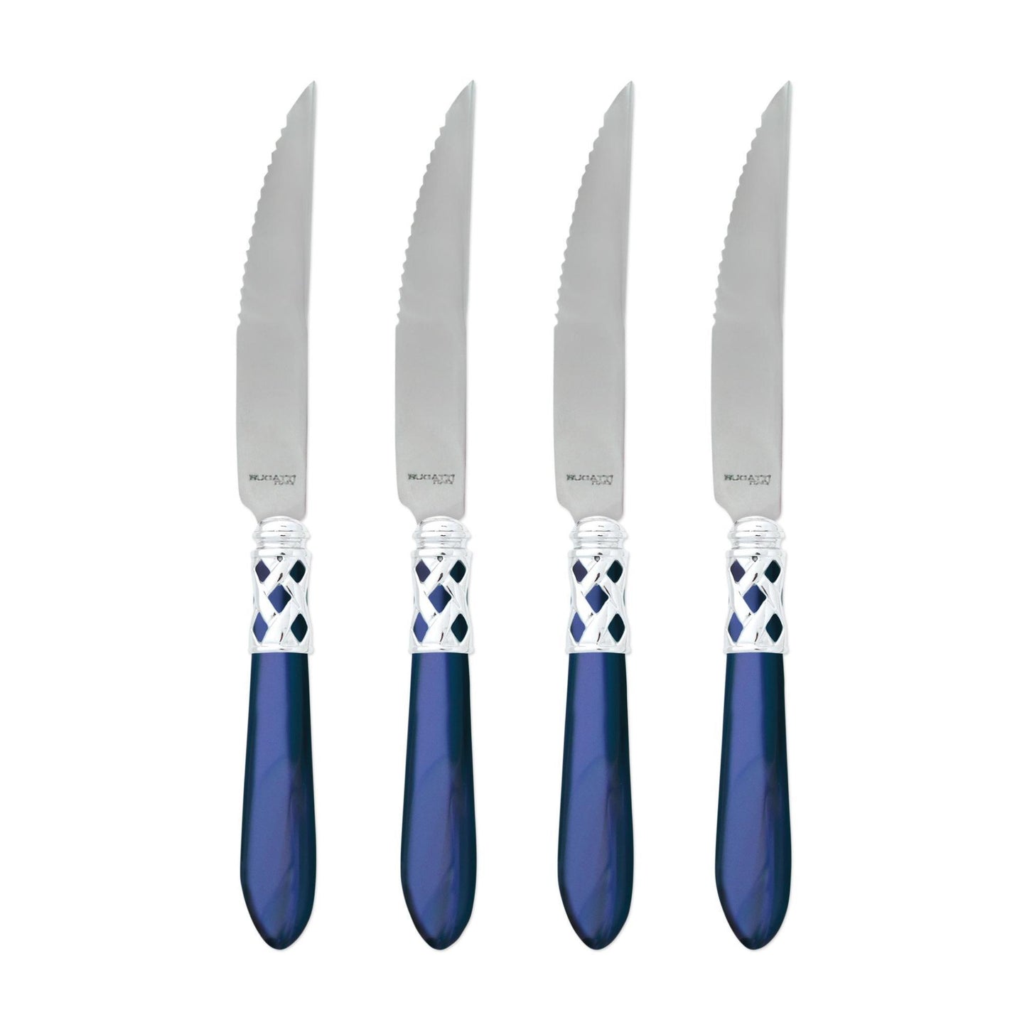 Brilliant Blue Steak Knives - Set of 4
