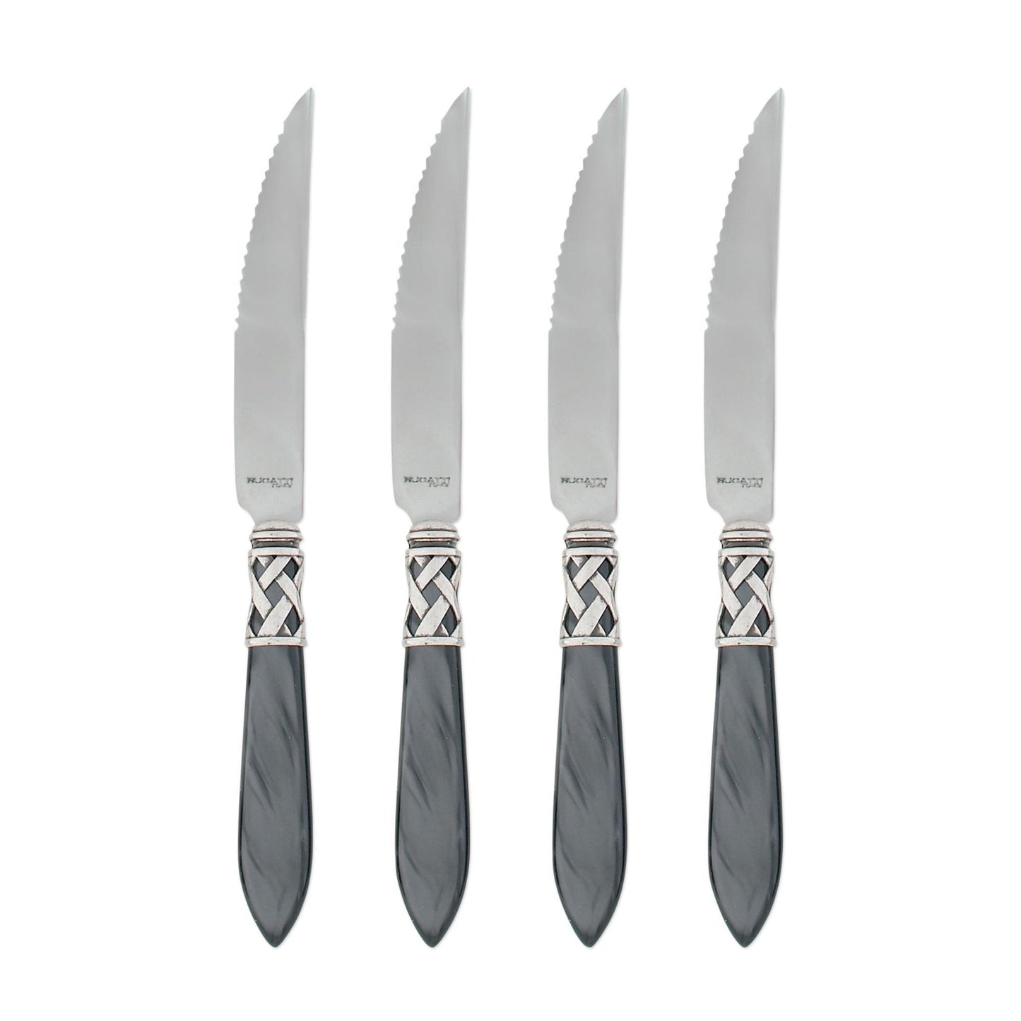 Antique Charcoal Steak Knives - Set of 4