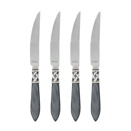 Antique Charcoal Steak Knives - Set of 4