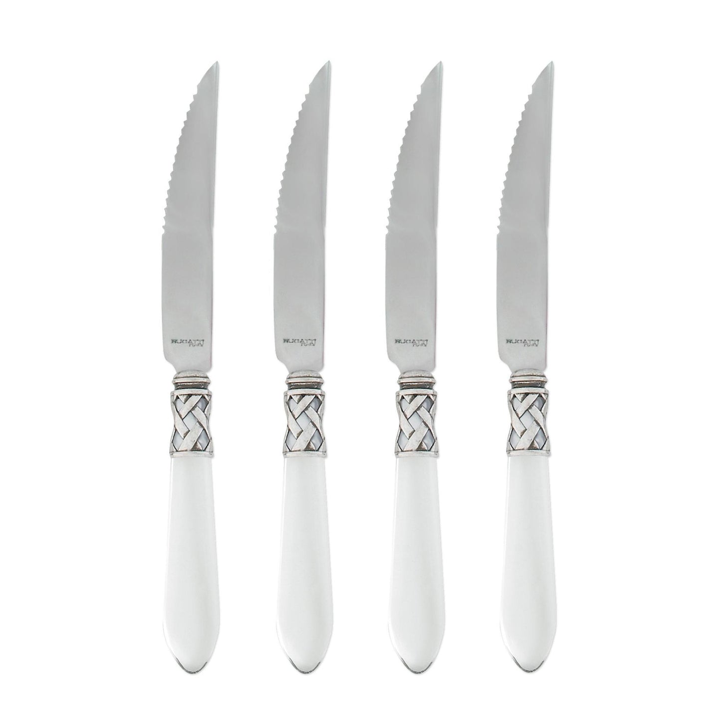 Antique Clear Steak Knives - Set of 4