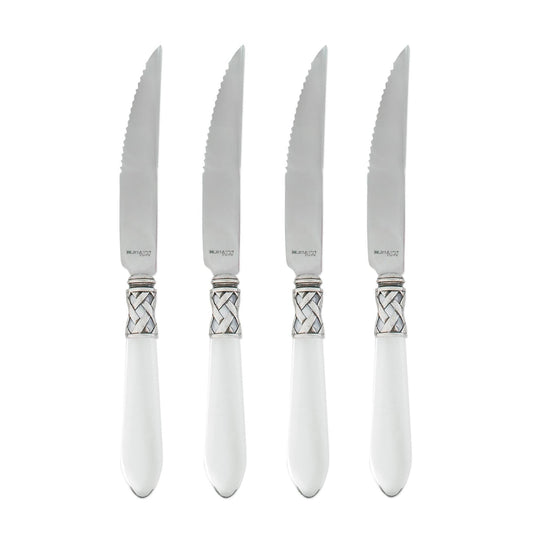 Antique Clear Steak Knives - Set of 4