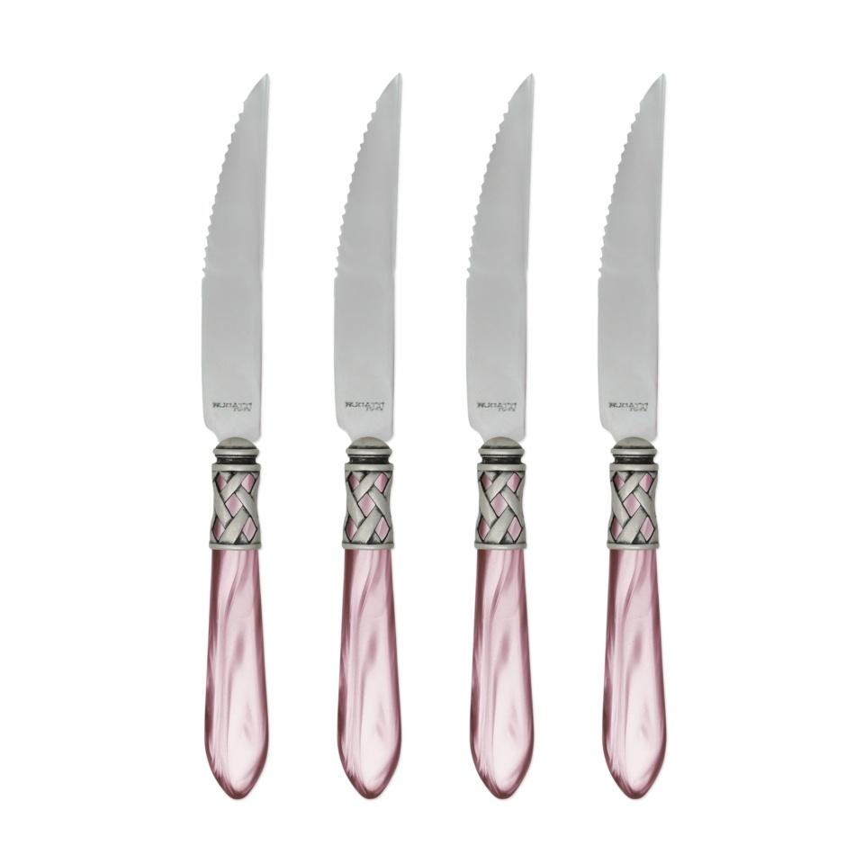 Antique Lilac Steak Knives - Set of 4