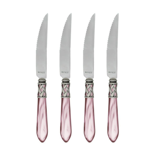 Antique Lilac Steak Knives - Set of 4