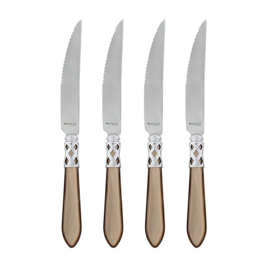 Brilliant Taupe Steak Knives - Set of 4