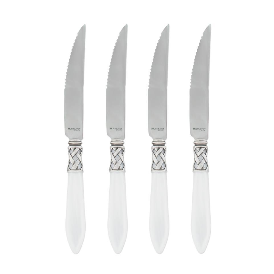 Antique White Steak Knives - Set of 4