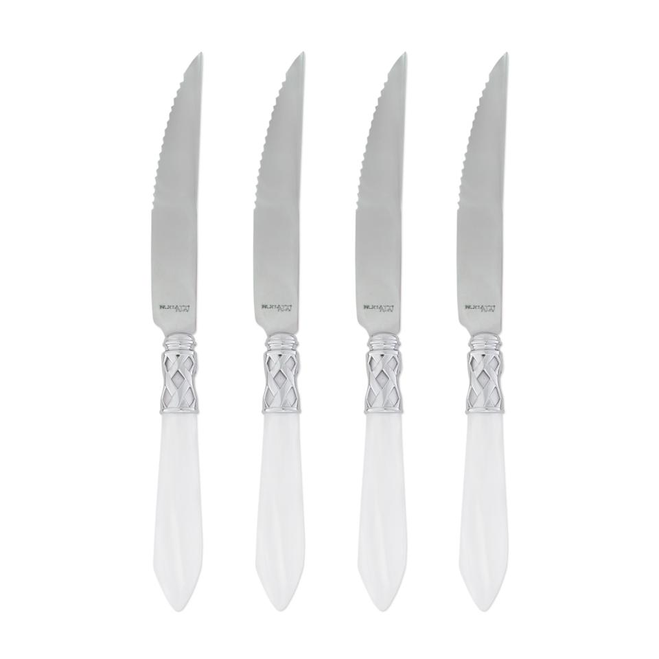 Brilliant White Steak Knives - Set of 4