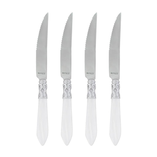 Brilliant White Steak Knives - Set of 4