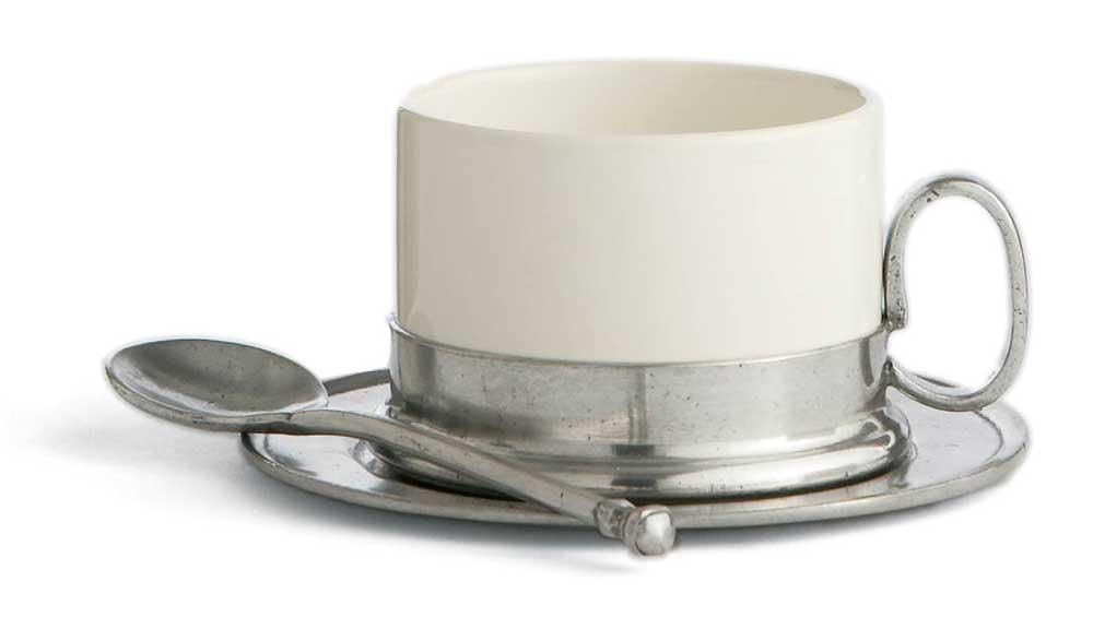 Cappuccino Cup & Saucer with Spoon