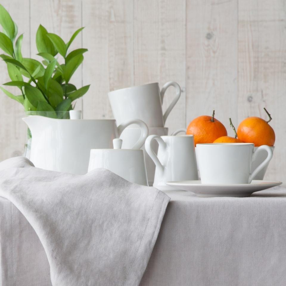 Coffee Cup and Saucer 3 oz., White-cream
