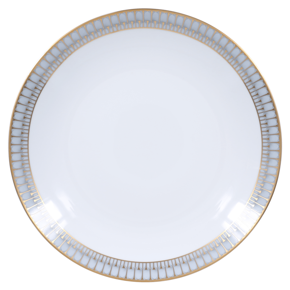 Flat round dish