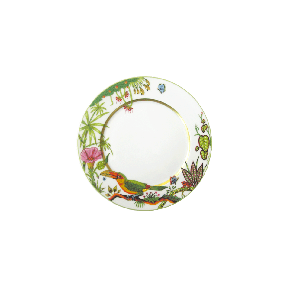Dessert Plate - Toucan Facing Left