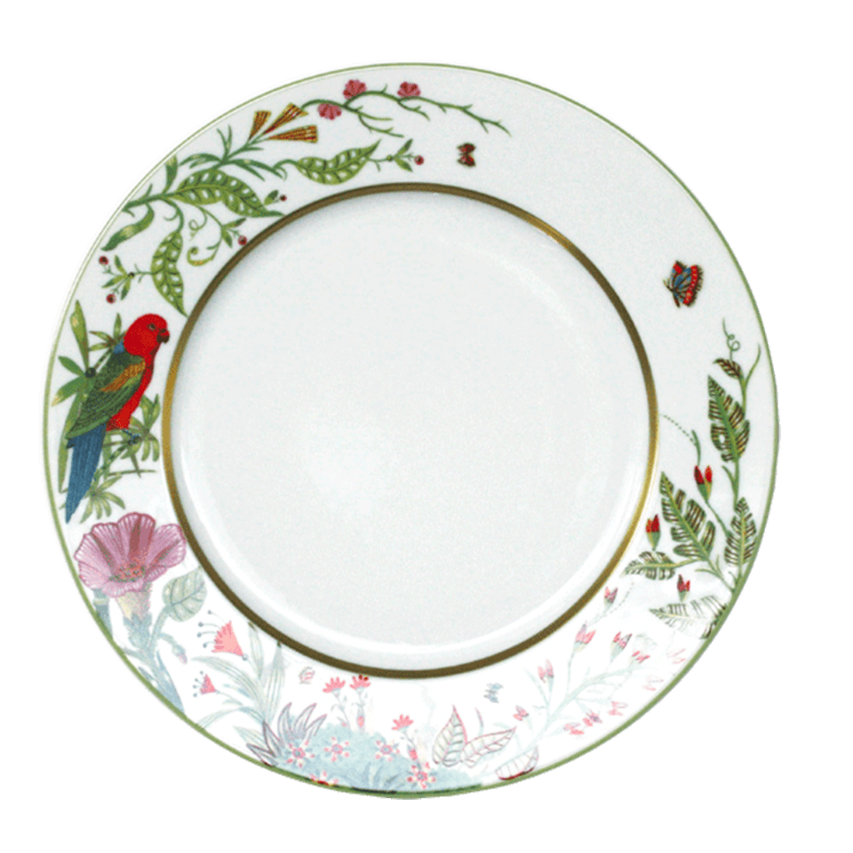 Large Dinner Plate - Red Parakeet