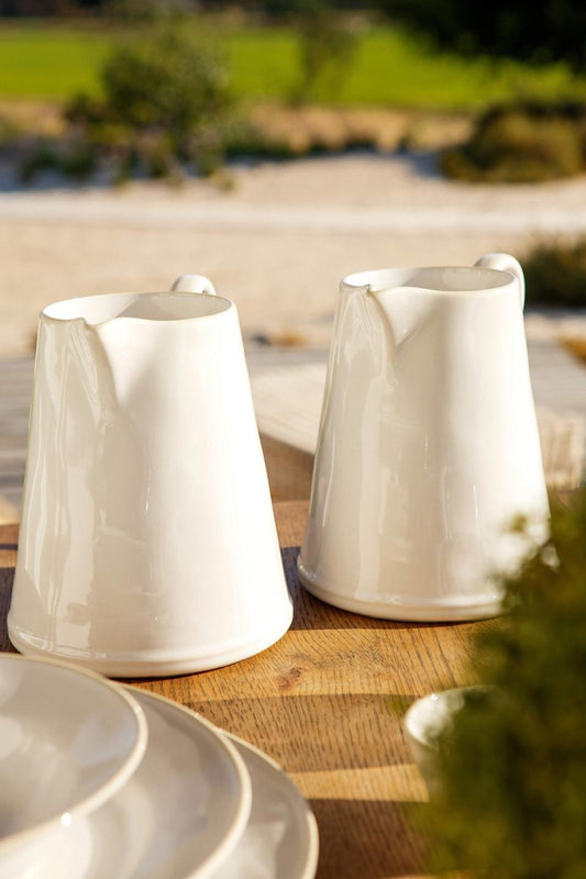 Pitcher 74 oz., White-cream