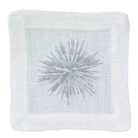 Cocktail Napkins Silver - Pack of 4