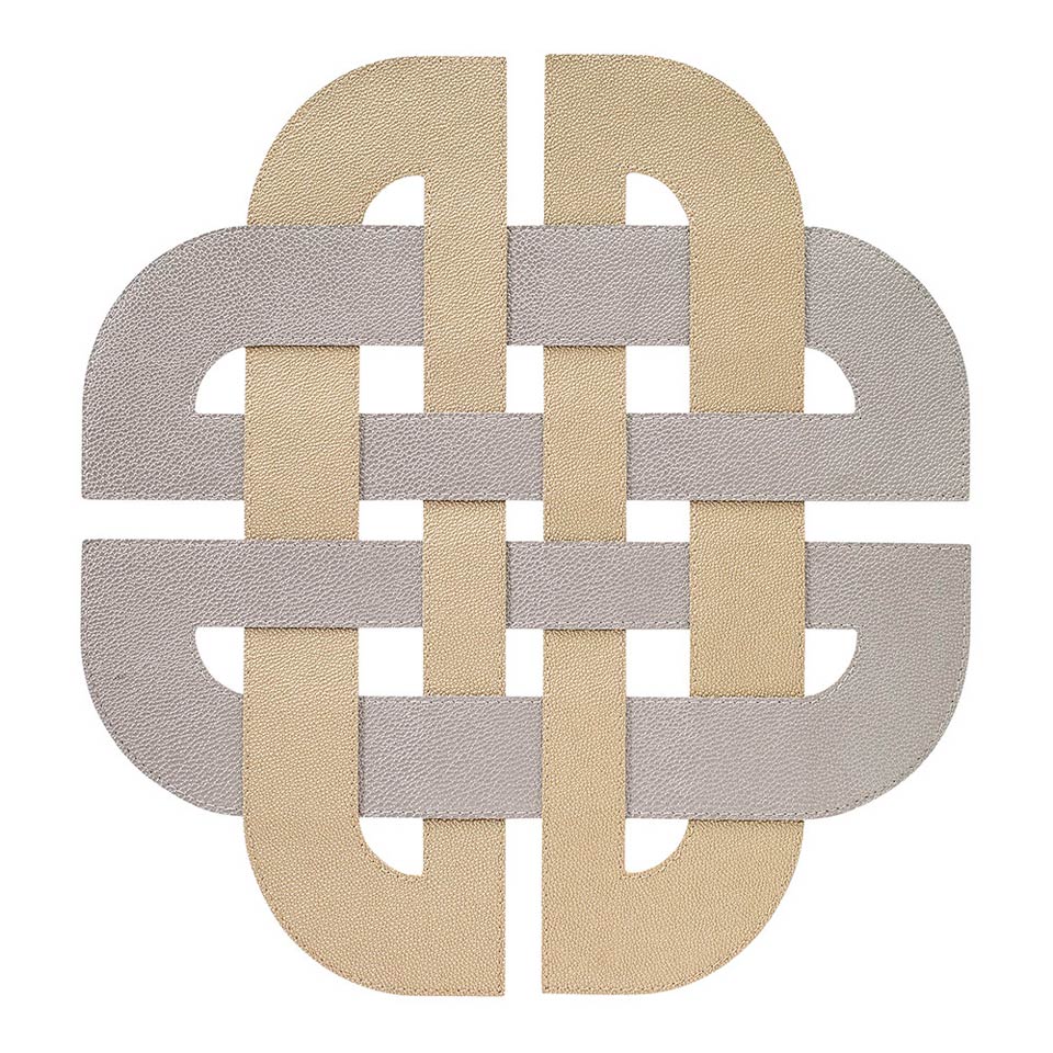 Gold/Gray Placemat - Pack of 4