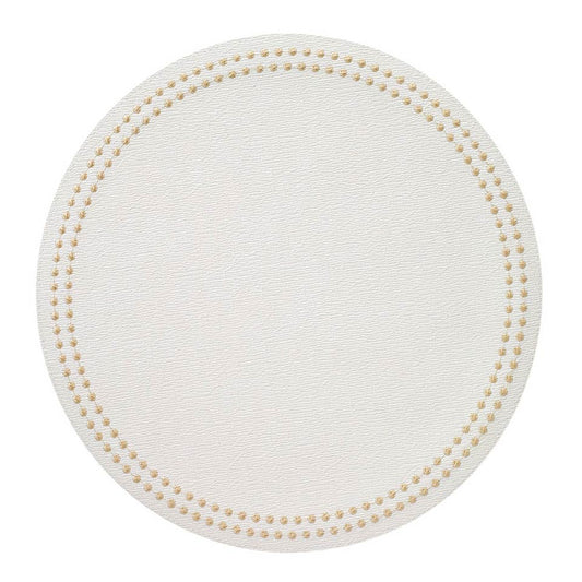 Antique White/Gold Mats - Pack of 4