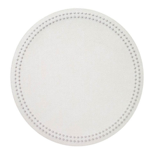 Antique White/Silver Mats - Pack of 4