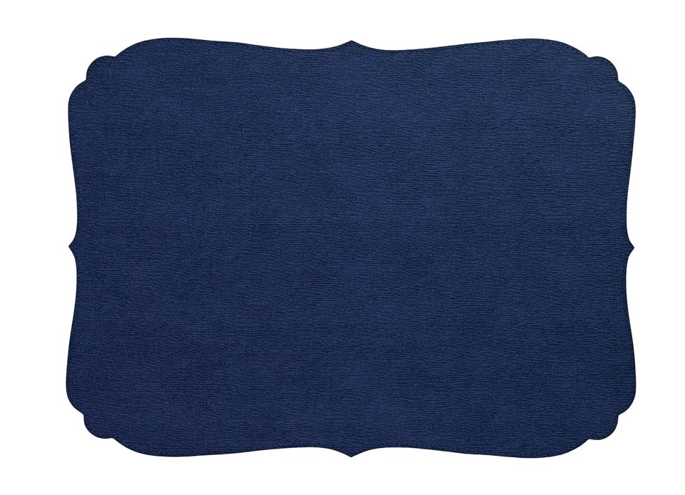 Navy Oblong Mat - Pack of 4