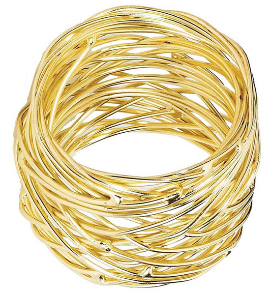 Gold Napkin Ring p of 4