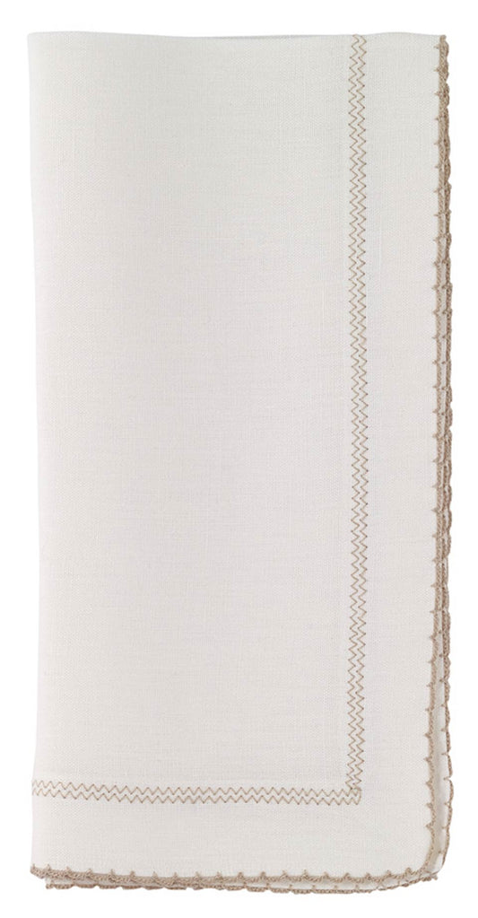 Off-White/Beige 22" Napkin - Pack of 4