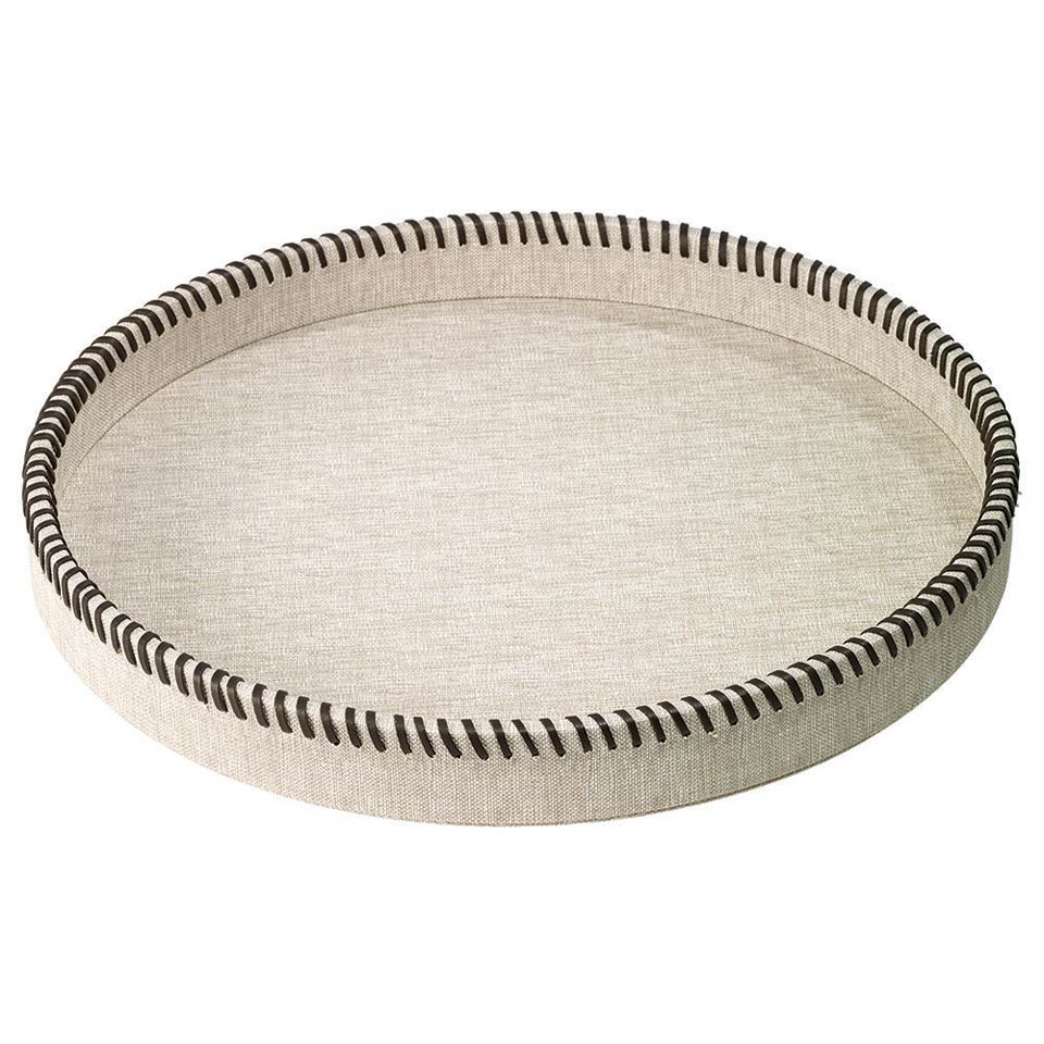 Beige Round Tray