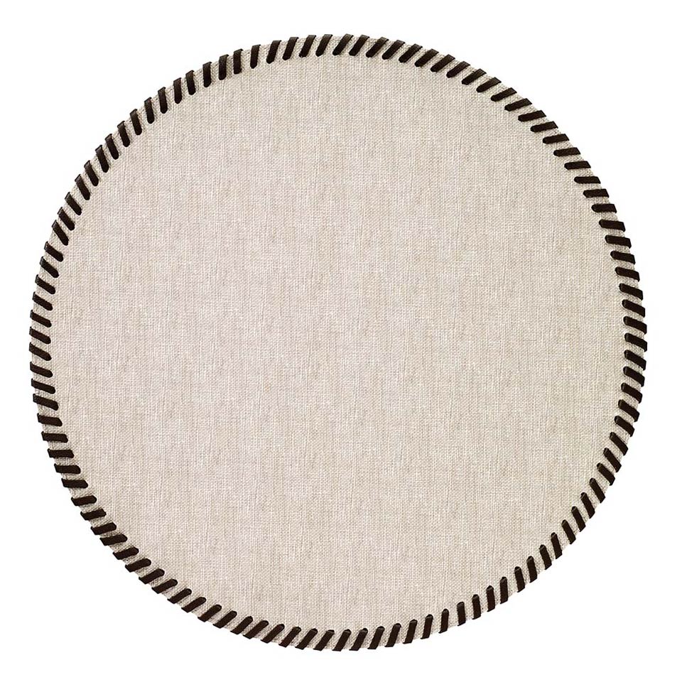 Beige 15" Rd Mat - Pack of 4