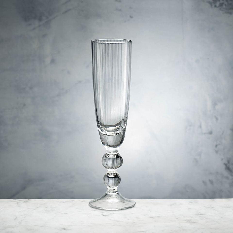 Venice Champagne Flute Set of 4 (Clear)