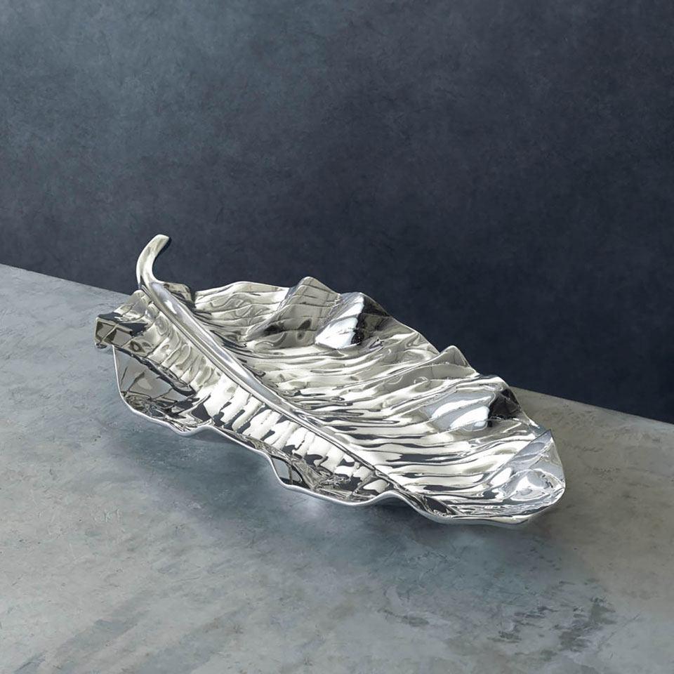 Zebra Leaf Large Platter