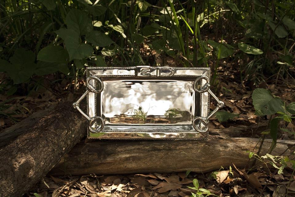 Equestrian Large Tray with Handles