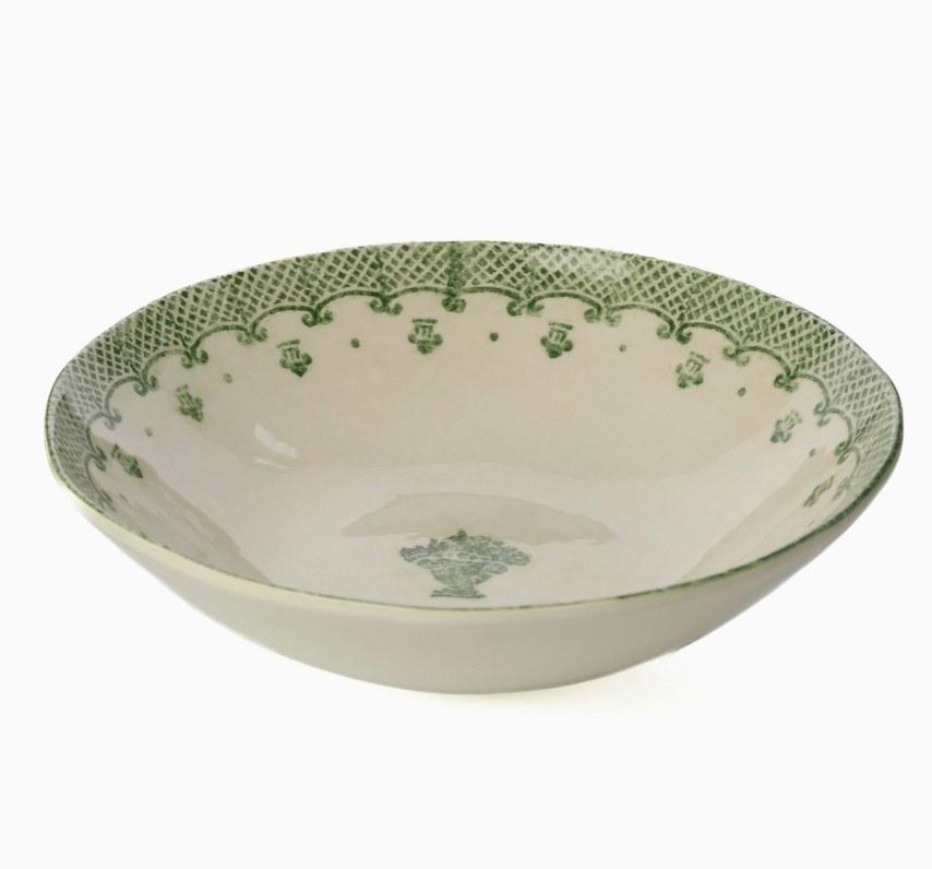 Burano Medium Serving Bowl, Green