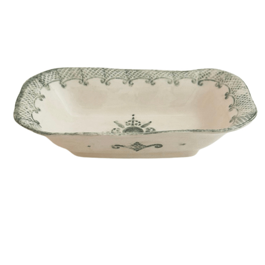 Burano Rectangular Dish, Green