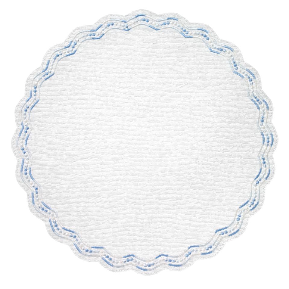 Blue 15" Round Mat - Pack of 4