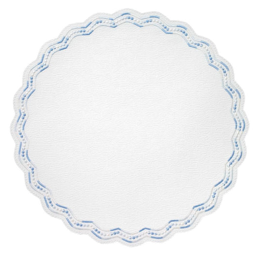 Blue 15" Round Mat - Pack of 4