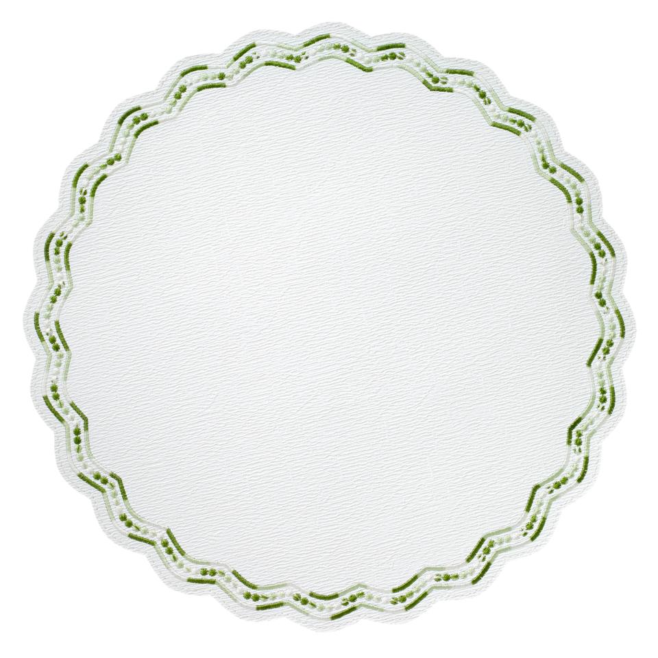 Green 15" Round Mat - Pack of 4