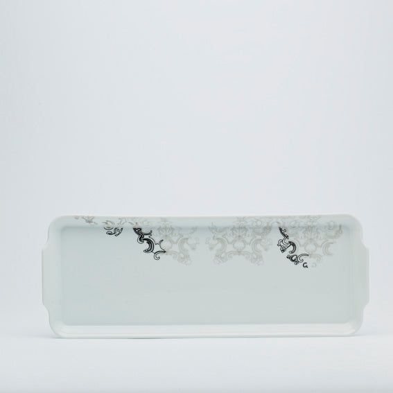 Rectangular cake platter