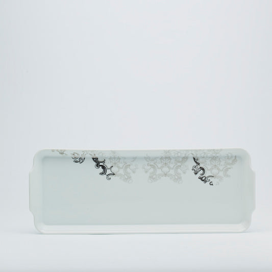 Rectangular cake platter