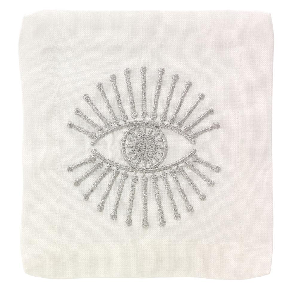 Silver Cocktail Napkin - Pack of 4